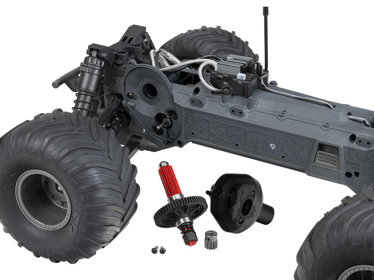 ARRMA Gorgon 2wd MT 1/10 Ready-To-Assemble Kit w/8.4v/Chg Gunmeta