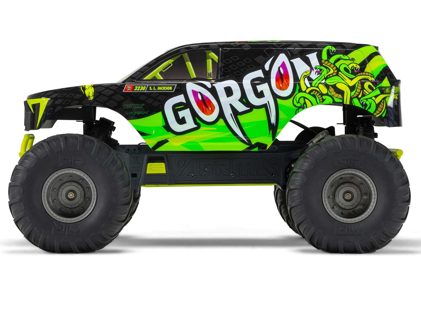 ARRMA Gorgon 2wd MT 1/10 RTR Smart w/8.4v Batt/USB Charger Yellow