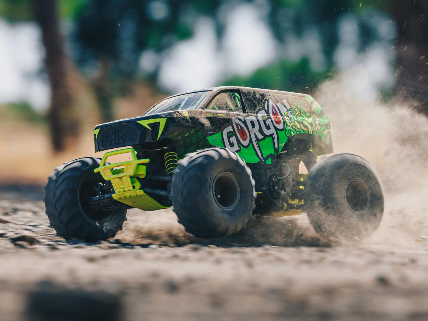ARRMA Gorgon 2wd MT 1/10 RTR Smart w/8.4v Batt/USB Charger Yellow