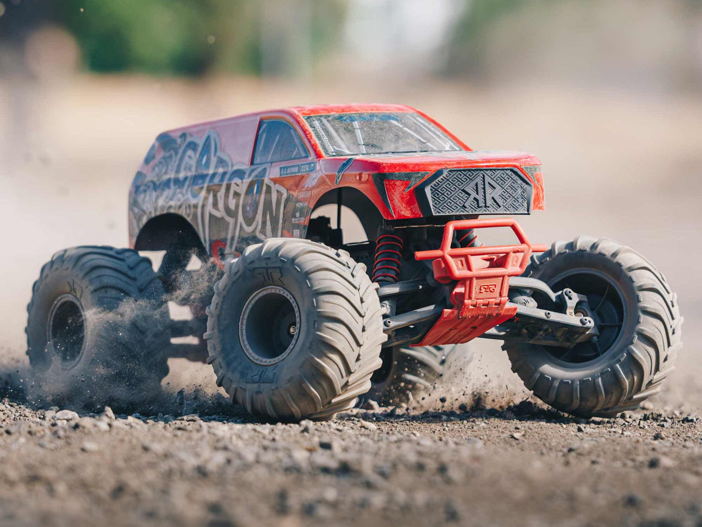 ARRMA Gorgon 2wd MT 1/10 RTR Smart w/8.4v Batt/USB Charger Red