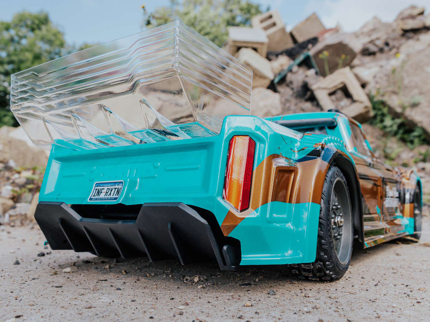 ARRMA INFRACTION 4X4 1/8 MEGA Resto-Mod Truck RTR Int, Teal/Bronze
