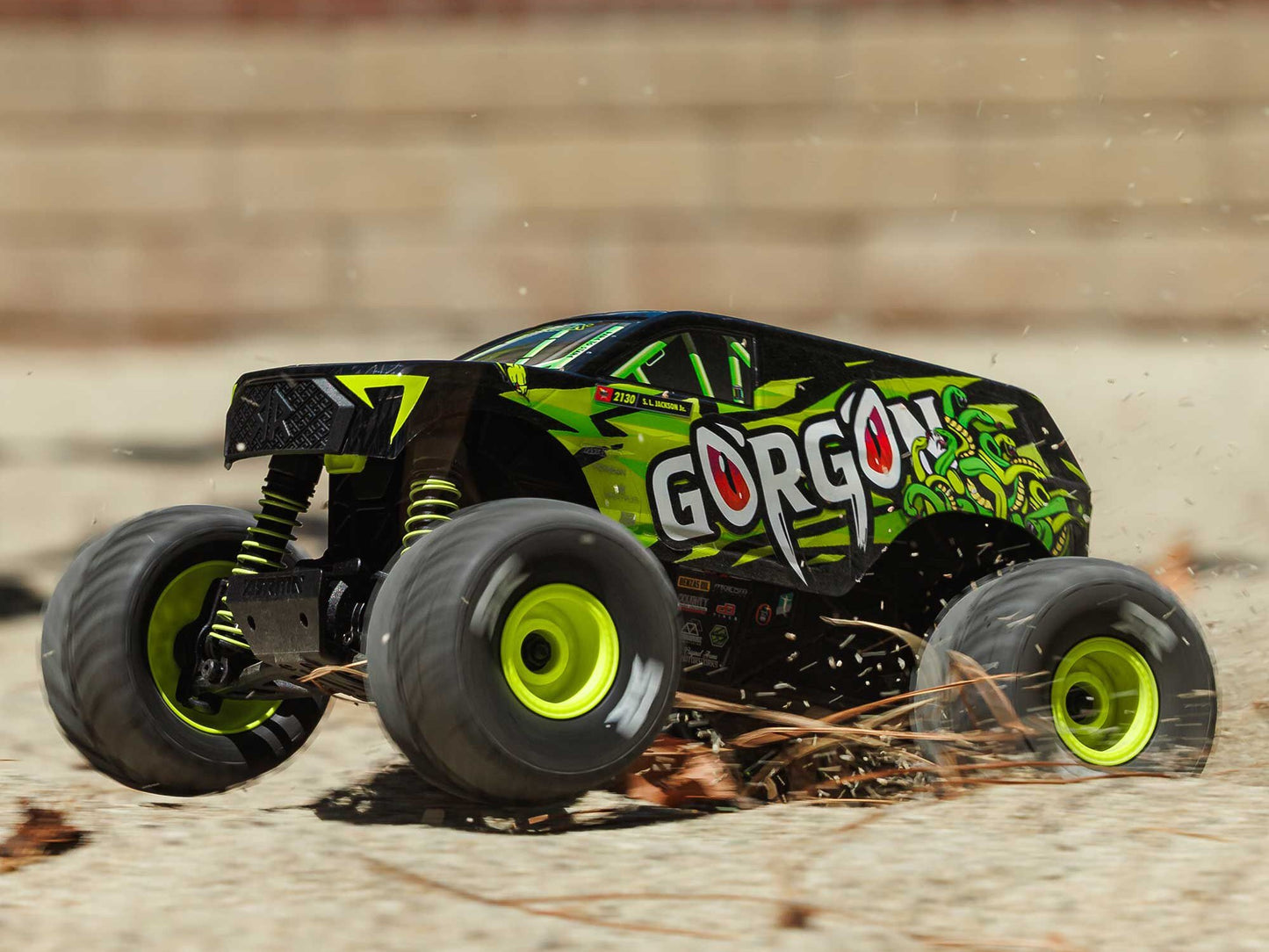 ARRMA GORGON GROM 4X4 RTR Monster Truck 1/16 Yellow.    C-ARA2130T1
