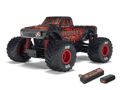 ARRMA QUAKE GROM 4X4 RTR 1/16 Monster Truck Red.    C-ARA2137T1