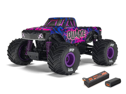 ARRMA1/16 QUAKE GROM 4X4 RTR Monster Truck Purple.    C-ARA2137T3