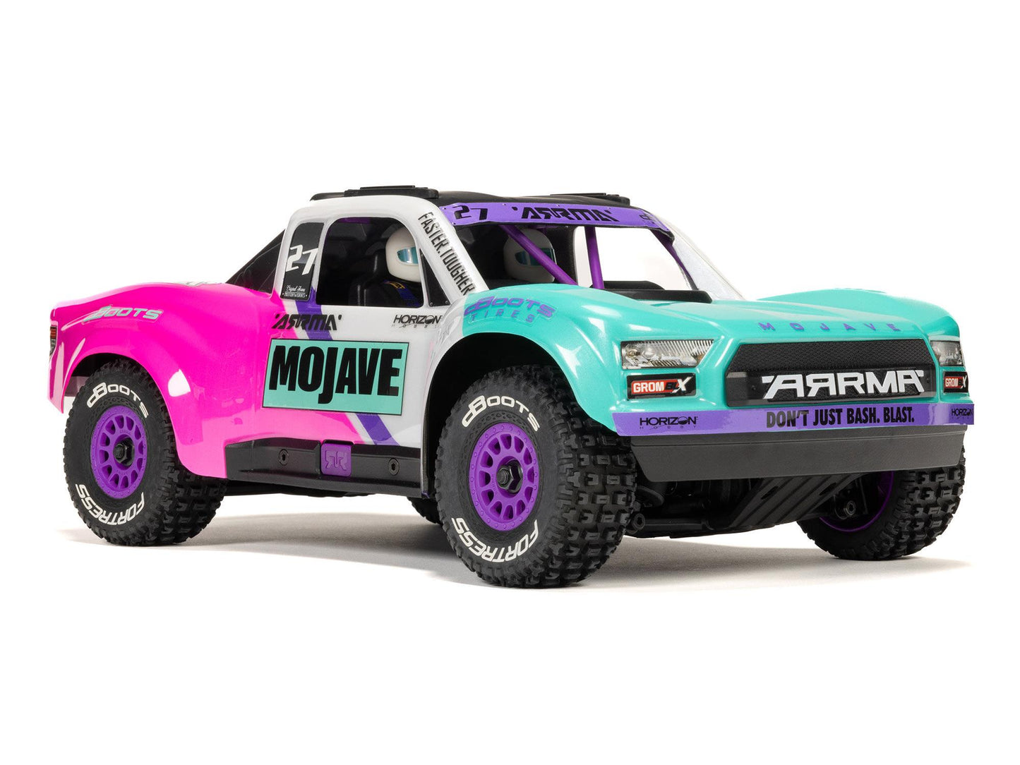 ARRMA MOJAVE GROM 223S 1/16 BLX 4X4 DT with Batt/Charger Teal.     C-ARA2304ST1