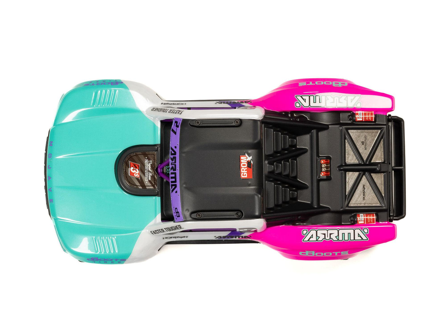 ARRMA MOJAVE GROM 223S 1/16 BLX 4X4 DT with Batt/Charger Teal.     C-ARA2304ST1