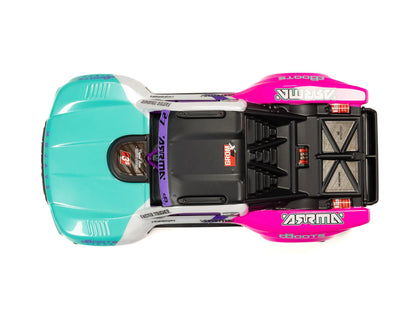 ARRMA MOJAVE GROM 223S 1/16 BLX 4X4 DT with Batt/Charger Teal.     C-ARA2304ST1