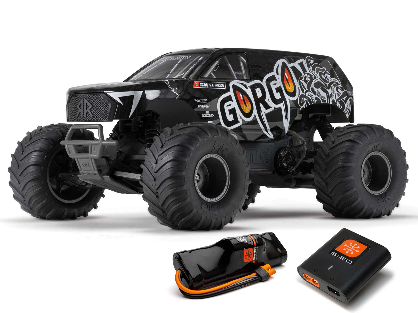 ARRMA Gorgon 2wd MT 1/10 Ready-To-Assemble Kit w/8.4v/Chg Gunmeta
