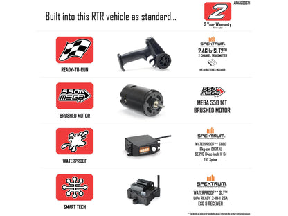 ARRMA Gorgon 2wd MT 1/10 RTR Smart w/8.4v Batt/USB Charger Yellow