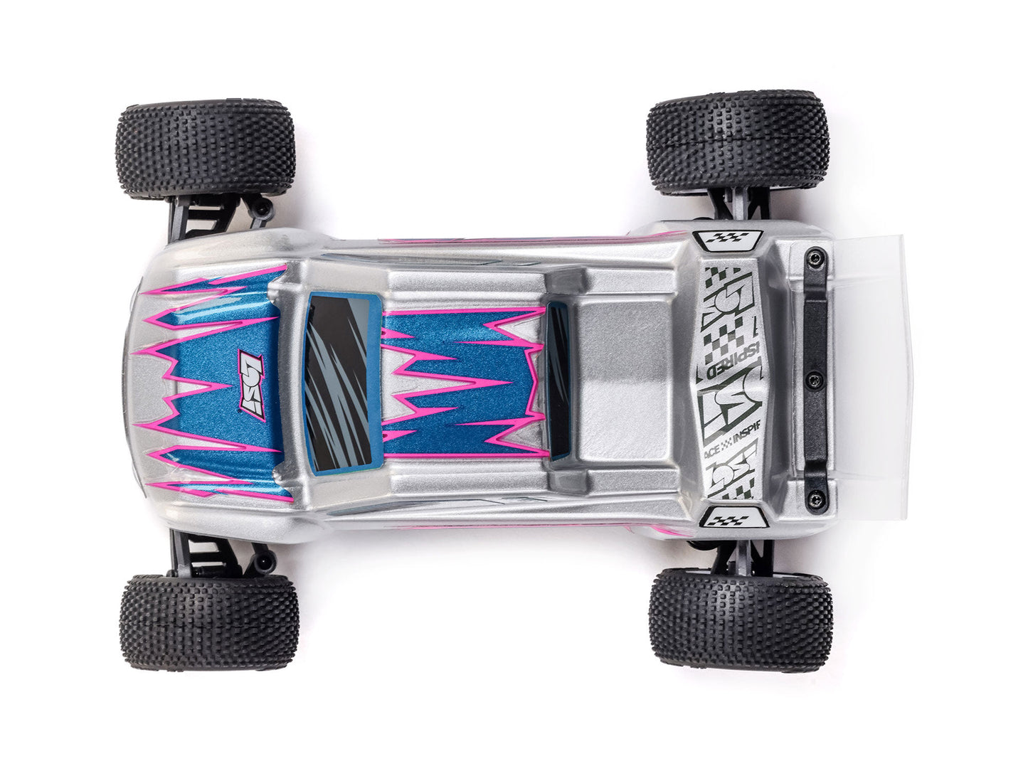 LOSSI 1/28 Micro-T 2WD Stadium Truck RTR SILVER                C-LOS-1392T2