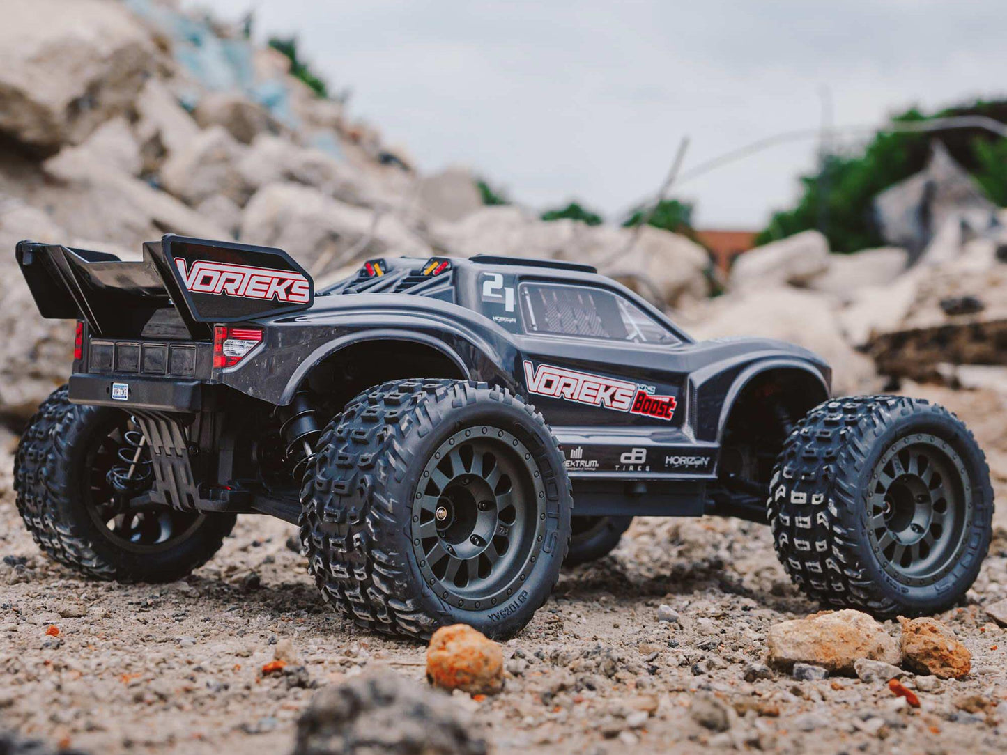 ARRMA Vorteks Boost 4X2 550 Mega 1/10 2WD ST Gunmetal w/Batt ChgC-ARA4105SV4T2