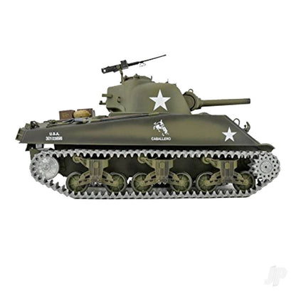 1:16 U.S. Medium Tank M4A3 Sherman with Infrared Battle System (2.4GHz + Shooter + Smoke + Sound + Metal Gearbox + Metal Tracks) by Henglong in RC Models/Tanks HLG3898-1P