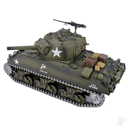 1:16 U.S. Medium Tank M4A3 Sherman with Infrared Battle System (2.4GHz + Shooter + Smoke + Sound + Metal Gearbox + Metal Tracks) by Henglong in RC Models/Tanks HLG3898-1P