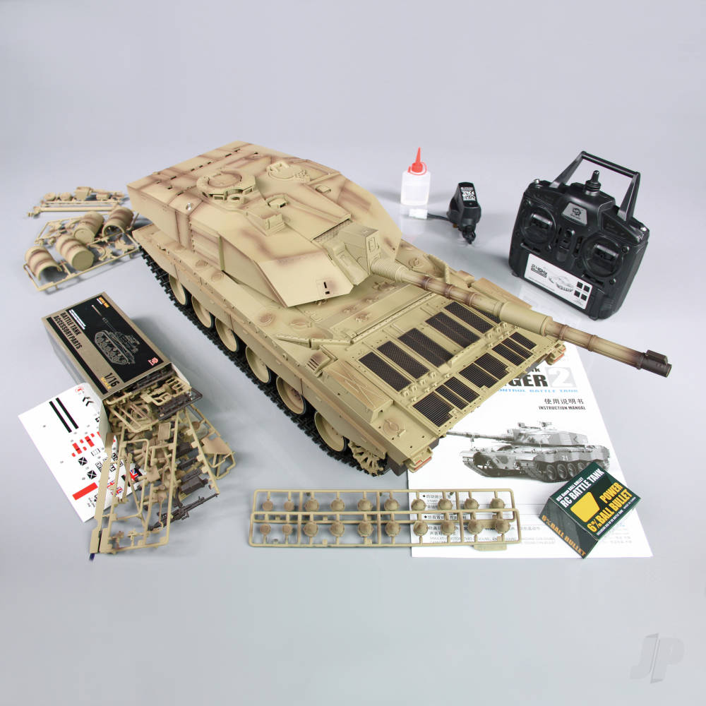 1:16 U.S. British Challenger 2 with Infrared Battle System (2.4GHz + Shooter + Smoke + Sound) by Henglong in RC Models/Tanks HLG3908-1B