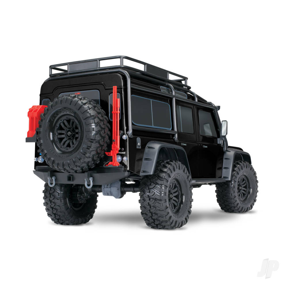 TRAXXAS TRX-4 Land Rover Defender 1:10 4X4 Electric Trail Crawler with Winch, Black (+ TQi 4-ch, XL-5 HV, Titan 550)
